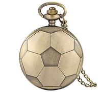 ADJAN Creative Football Design Quartz Pocket Watch Sports Souvenir Training Soccer Balls Pendant Futbol Voetbal Clock Collection Gifts,Football
