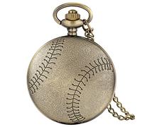 ADJAN Creative Football Design Quartz Pocket Watch Sports Souvenir Training Soccer Balls Pendant Futbol Voetbal Clock Collection Gifts,Baseball