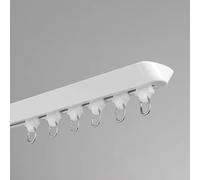 Adjuble Ceiling Track System 5-30ft Sliding Room Divider & Privacy ain Rod Traverse Rod for Shared Spaces White 2.9m/9.5ft Length - Easy Inll