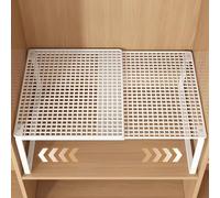 Adjuble Closet Shelf Divider Rack - Expandable Metal nizer for Wardrobe & Cabinet Sto - Space Maximizer & Declutter Solut (White, Lar)