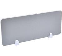 Adjuble Desk Divider - Clamp-on Privacy Panel for Office Partits, Low Countertop Fence Divider, Gray (23.6x11.8in) - Perfect for Worpaces and Collaborative Envirnts