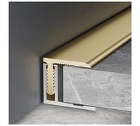 Adjuble Floor Trat Strip with ap Track - Perfect Ed Trim for Wood Tile Vinyl & Cement Entry Thresholds - Enhance Your Home's Flo Aesthetics
