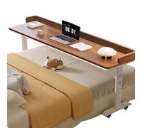 Adjuble Height Rolling Laptop Desk with Wheels - le Overbed Table for Work Study or Eating in Bed - t for Home Office & Hospital Use