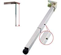 Adjuble inless Steel Table Legs, 0-10mm Height Teles Fur Legs for Cabi, Workbenches & Bars, Customizable Design, 1 Piece (A71 C125cm)