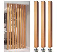 Adjuble Modern Room Divider Post No Drill Slat for Bathroom/Balcony/ase 6 Roots 225cm/88.5in/7.38ft Versatile Space Separator
