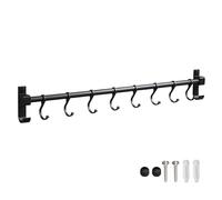 Adjuble Multi-Purpose Kitchen Hook Rack - Space-Saving Aluminum SIL Holder with Multiple Hoo for nizing Kitchen Tools and Efficient STO Soluts