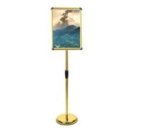 Adjuble P Sign stand - Heavy Duty Aluminum ap e for 17.7"x24.6" Veal & Horizontal Displays - Perfect for Events, Promots, Retail, Business & Advertising (Black & d)