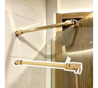 Adjuble Shower Support Bar 180° Rotating Grab Rail with Wall Mount & Clamp Perfect for 8 10mm s Doors 53in (1350mm) Safe Aid for Seniors & Did.