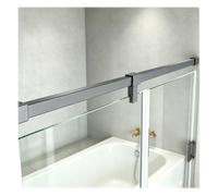 Adjuble Shower Wall Support Bar - Flexible 100-200 cm for 8-12mm s - Gray Safe Grab Bar for Bathroom, Shower bilizer, Easy Inll, Modern Design