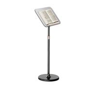 Adjuble Tablet & Phone nd Foldable Holder with Clip for Cookbook & Sheet Music Height 93-140CM Black - Perfect for Reading Cooking & Ha-Free Use.