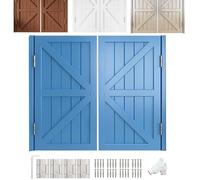 Adjuble Wood Swinging Barn Doors 27-60in W x 36in H - Rustic Solid Wood Home Décor, & Easy to Inll for Interior Spaces