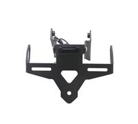 Adjust The Folding Compatible With MT09 2024 2025 Motorcycle License Plate Holder LED Light Tail Tidy Fender Eliminator(Black)