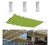 Adjustabl0.5x2M RetractablSunSail with Grommets Waterproof Canopy for Patio Cover Rollup Sun Protect ning WhiteCloth UVResistant Outdoor Use