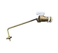 Adjustable 1/2" Inch Part 2 Ball-Cock Float Valve with for Toilet Cistern and Header Tank, Premium Ball Valve Ballcock for Loft Tank Cisterns and Water Tank Trough Manufactured to BS1212