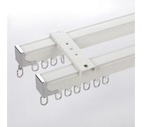 Adjustable 1/ Aluminum Curtain Tracked Sliding Rail for Living Room Bedroom & Bathroom2.7m (8.6ft) Curtain Rod System