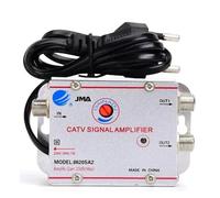 Adjustable 1 In 2/3/4/6/8 Out Cable TV Splitter Amplifier 20dB Digital Antenna Signal Booster(1 in 2 out)