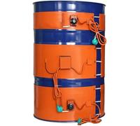 Adjustable 1000W Silicon Oil Drum Heater with Digital Thermostat, 220V/110V Temperature Control for 30L Gas Tank, Efficient Band Heater for Oil Heating