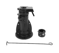 Adjustable 12-16 Inch Cushioned 5th Wheel to Gooseneck Adapter, Steel, 20000 Lbs Capacity - Smooth Towing, Height Adjustable, Heavy Duty RV Hitch Converter