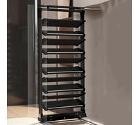 Adjustable 13Tier Shoe Rack SpaceSaving Metal StoraPullOut Design for Closets & Cabinets Retractable Height 183198cm & Versatile Shoe Solution.