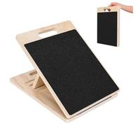 Adjustable 15° to 35° Slant Board for Calf Stretching, Elastic Slant Plate for Exercise, Squats & Physical Therapy, Foot & Ankle Physical Therapy & Stretching