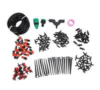 Adjustable 15m Drip Irrigation Kit for Potted Plants & Greenhouse - Automatic Atomising Watering System with Nozzles and Connectors