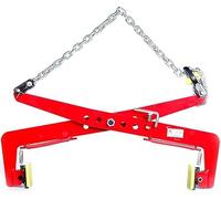 Adjustable 17" Stone Clamps - Heavy-Duty Vertical Plate Lifting Jaw for Safe Transporting & Lifting of Marble, Granite & Roadside Stones - Durable Beam Clamp Tool