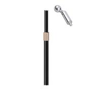 Adjustable 17mm Ball Head Extension Telescoping Rod With 1/4Inch Thread Rotating Joint For Phone Tripod Camera Mount Compact Telescopic Photography Arm