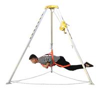 Adjustable 19.8m Fire Rescue Tripod, Portable Emergency Response Kit, Heavy-Duty Firefighting Equipment for Rescue Operations, Ideal for Safety and Disaster Management