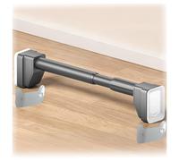 Adjustable 1Inch Tension Shower Curtain Rod No Drill coping Stainless Steel Pole Extra Long 16196 Inch Includes Card Tray (Gray 410500cm)