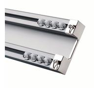 Adjustable 1m6m Ceiling MountedTrack ain RailAluminum Room Divider Rod Perfect for Home Decor Versatile Lengths for Any Space