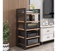 Adjustable 2/3/4/5 Tier Ma Stand - HiFi o & Video Sto Rack Space-Saving Minimalist Console for Home Theater AV Equint nizer Modern Entertainment Center