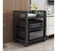 Adjustable 2/3/4/5 Tier Ma Stand - Space-Saving HiFi o & Video Sto Rack Minimalist Entertainment Console for Home Theater & AV Equint