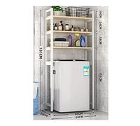 Adjustable 2/3-Tier Space-Saving Shelf for Bathroom Kitchen & Laundry - Fits Above Washer Natural Wood Design (69x30x181cm) - Maximize Storage & nization