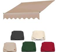 Adjustable 2.5m Waterproof Balcony Canopy - No Drilling, Durable 280g Polyester Sun Shade, Perfect Outdoor Solution for Patios & Balconies, Red Color