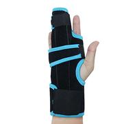 Adjustable 2 Finger Splint with Aluminum Strip, Adults Teens Finger Brace Metacarpal Hand Wrist Support Finger Immobilizer Straightener Hand Stabilizer for Broken Fingers, Injuries, Trigger Finger