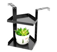 Adjustable 2-Layer Cubicle Wall Shelf | Versatile with Hook for Home, Office, Kitchen, Bathroom, Bedroom & Corner Spaces