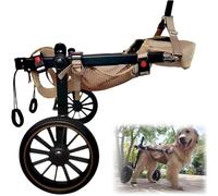 Adjustable 2-Wheel Dog Wheelchair for Disabled Pets Mobility Aid for Medium to Large Dogs Enhances Mobility & Quality of Life for Aging or Injured Dogs