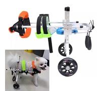 Adjustable 2-Wheel Dog Wheelchair for Rear Legs - Pet Mobility Aid for Dogs & Cats Perfect for Rear Leg Rehabilitation Extra Large Support Struts