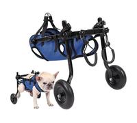 Adjustable 2-Wheel Dog Wheelchair for Small Dogs, Pet Mobility Aid for Rehabilitation, Disabled Dog Stroller, Supportive Pet Walking Equipment