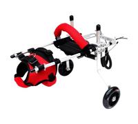 Adjustable 2-Wheel Pet Wheelchair for Back Leg Support, Lightweight Rehabilitation Aid for Aging, Arthritic, Injured, or Disabled Cats and Pets