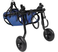 Adjustable 2 Wheel Pet Wheelchair for Small Dogs Leg Recovery Support Trolley Aid for Disabled Dogs Pet Mobility Walk Tools Comfortable Doggy Wheelchair