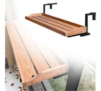 Adjustable 24in Balcony Railing Table - Folding Outdoor Desk, Lightweight & Space-Saving Patio Solut for Smals, Perfect for Balcony & Deck Use