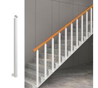 Adjustable 270° Black Metal Stair Railing Post Flat Base & Screw Sets for Deck Stair and Veranda Durable Safety Support for Home Outdoor and Garden Use