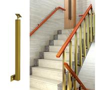 Adjustable 270° Black Metal Stair Railing Post - Side Mount for Veranda & Stairs, Flat Base with Hardware Kits, and Stylish Safety Solution for Home Improvement