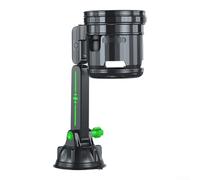 Adjustable 2in1 Car Cup Holder with Heavy Duty Suction Cup and Anti Slip Silicone Grip for Secure Drinks on Bumpy Roads Foldable and Easy to Store (Green)