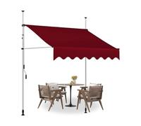 Adjustable 2M Bury Patio ning - No Drill Hand Crank Perfect for Balconies & Doors Sune Solut for Outdoor Spaces Easy Installat Versatile Use