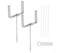 Adjustable 2PCS Downpipe Extension Brackets Made from Iron with Swiveling Design Cable Ties and Wrench for Secure Drainage System (L)