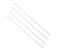 Adjustable 2pcs Shower Curtain Rods Extendable Tension Rods for Bathroom Metal Corner Rods in White - Perfect for Any Shower Space!