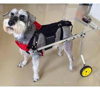 Adjustable 2Wheel Wheelchair for Dogs & Cats Height & Width Adjustable Pet Stroller for Injured Animals Suitable for Large Medium & Small Pets Includes Knee Support.