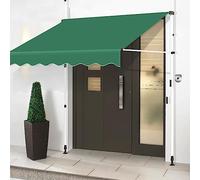 Adjustable 3.5m Patio ning with Hand Crank Free-Standing Garden Canopy Sun Protect Balcony Shelter Weather-Resistant Door ning Ideal Outdoor Cove.